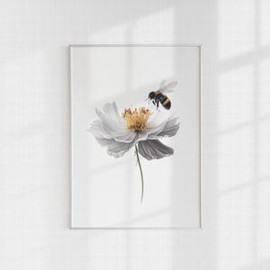 Bee Decor, Bee Wall Art, Honey Bee, Printable Art Prints, Printable Bees, Printable Wall Art, Bee Wall Art, Farmhouse Decor, Digital Print