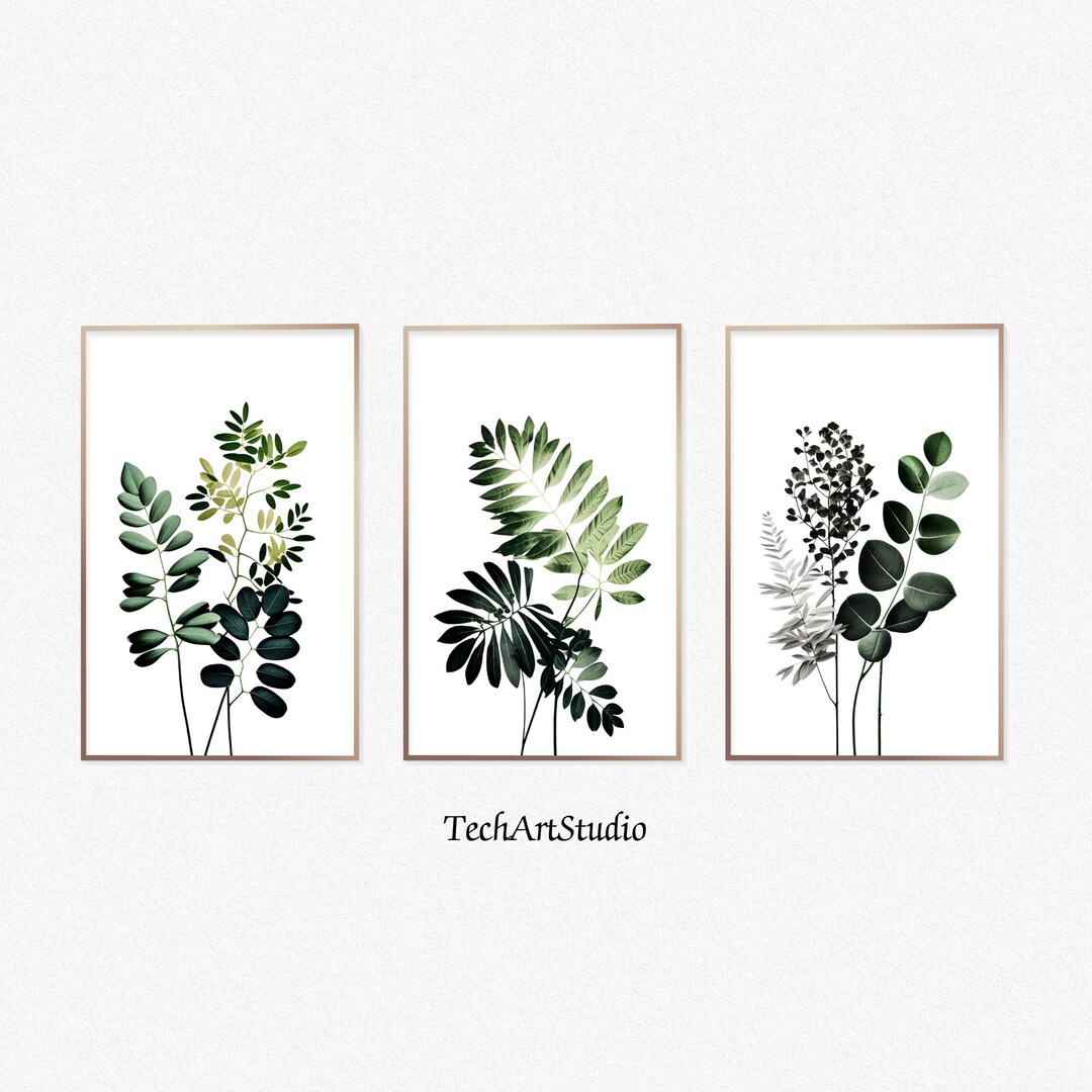 Printable Wall Art, Floral Wall Art, Wall Art Set, Set of 3 Prints Art ...