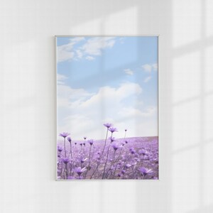 Printable Wildflower Landscape, Botanical Wall Art, Botanical Print, Floral Wall Art, Printable Wall Art, Instant Download, Digital Download