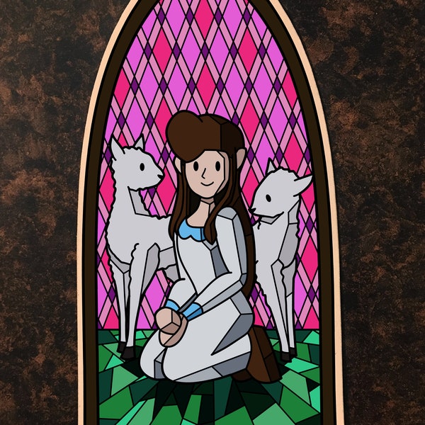 St. Agnes Saint Sticker | Vinyl Sticker | Catholic Saint Stickers