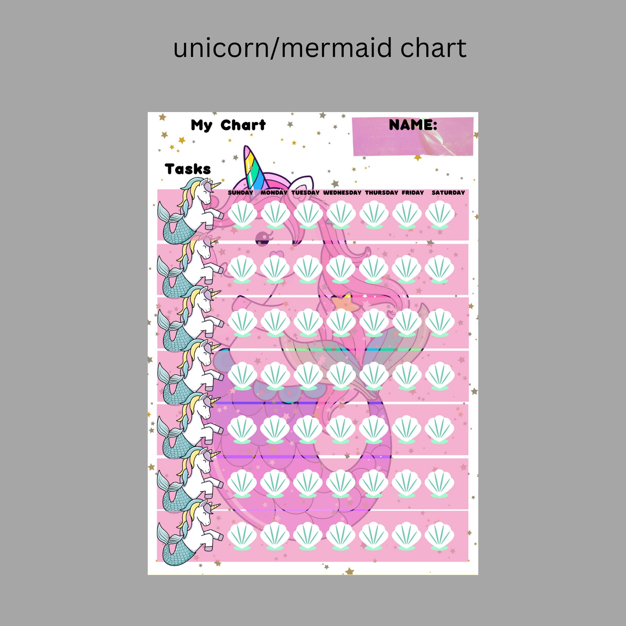 Blank Printable Charts for Kids - Etsy UK