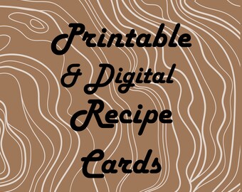 Printable Recipe Cards