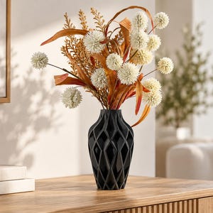 Yano-vas, modern skulptural vas, dekorativ blomvas, minimalistisk heminredning