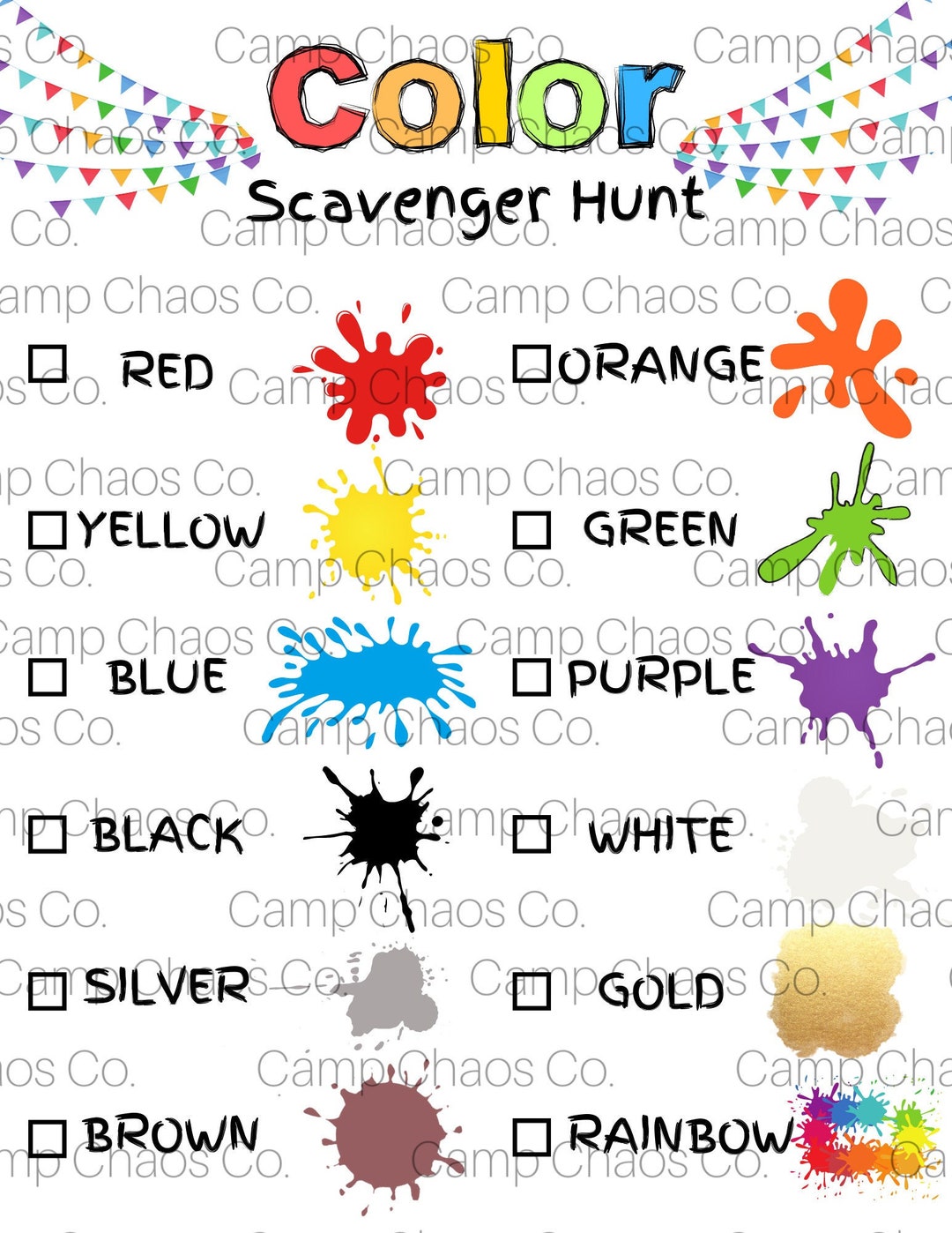 Printable Color Scavenger Hunt Color Scavenger Hunt Printable Scavenger Printable Color Scavenger Hunt Color Scavenger Hunt Printable Scavenger