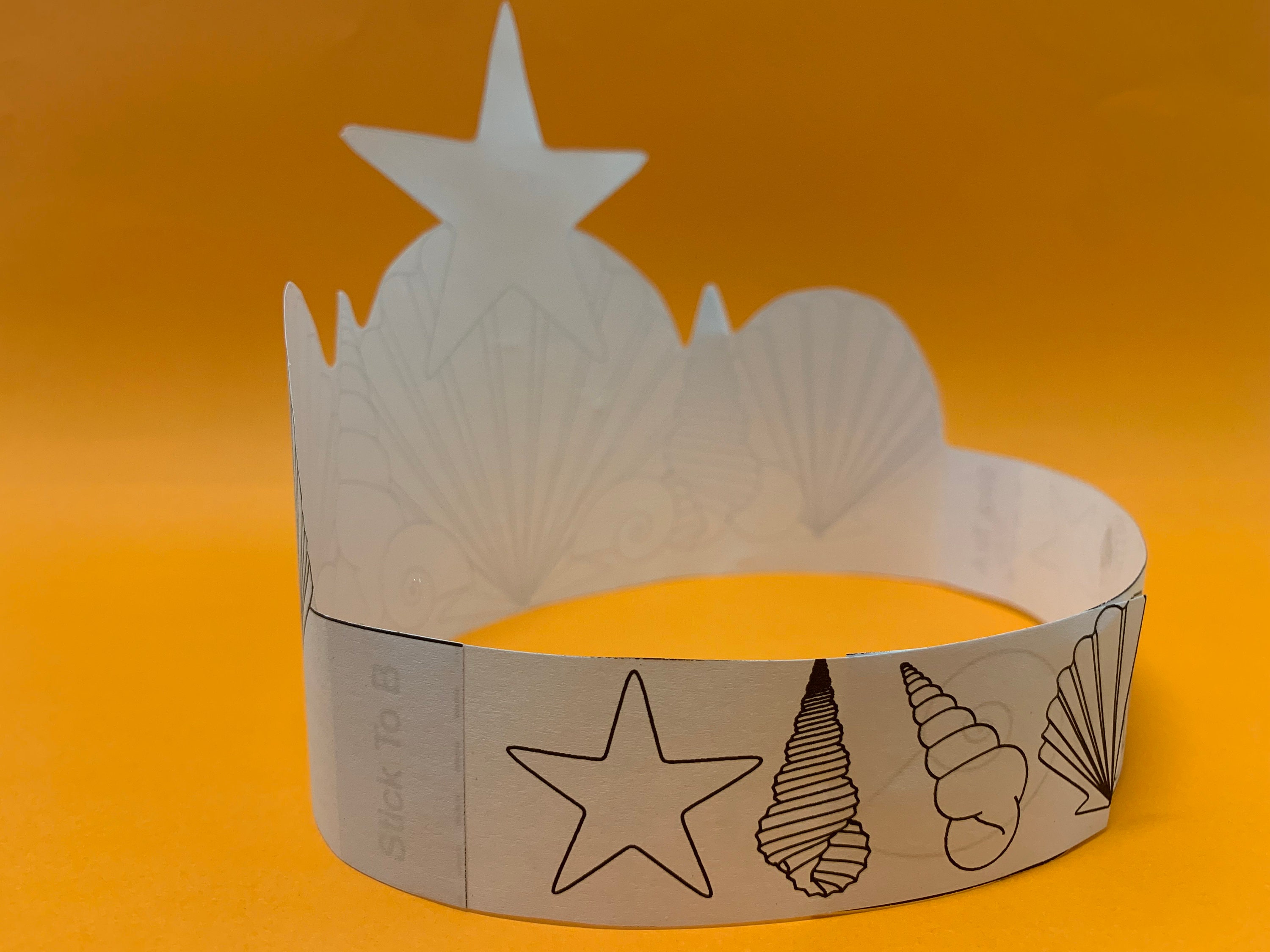Mermaid Crown Template Paper Crown Headband Printable Kids Craft Mermaid Crown Template Paper Crown Headband Printable Kids Craft