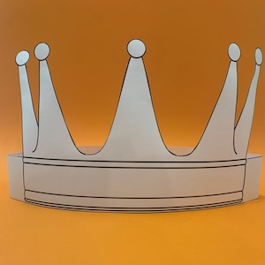 Crown Paper Template Paper Crown Headband Printable Kids Craft