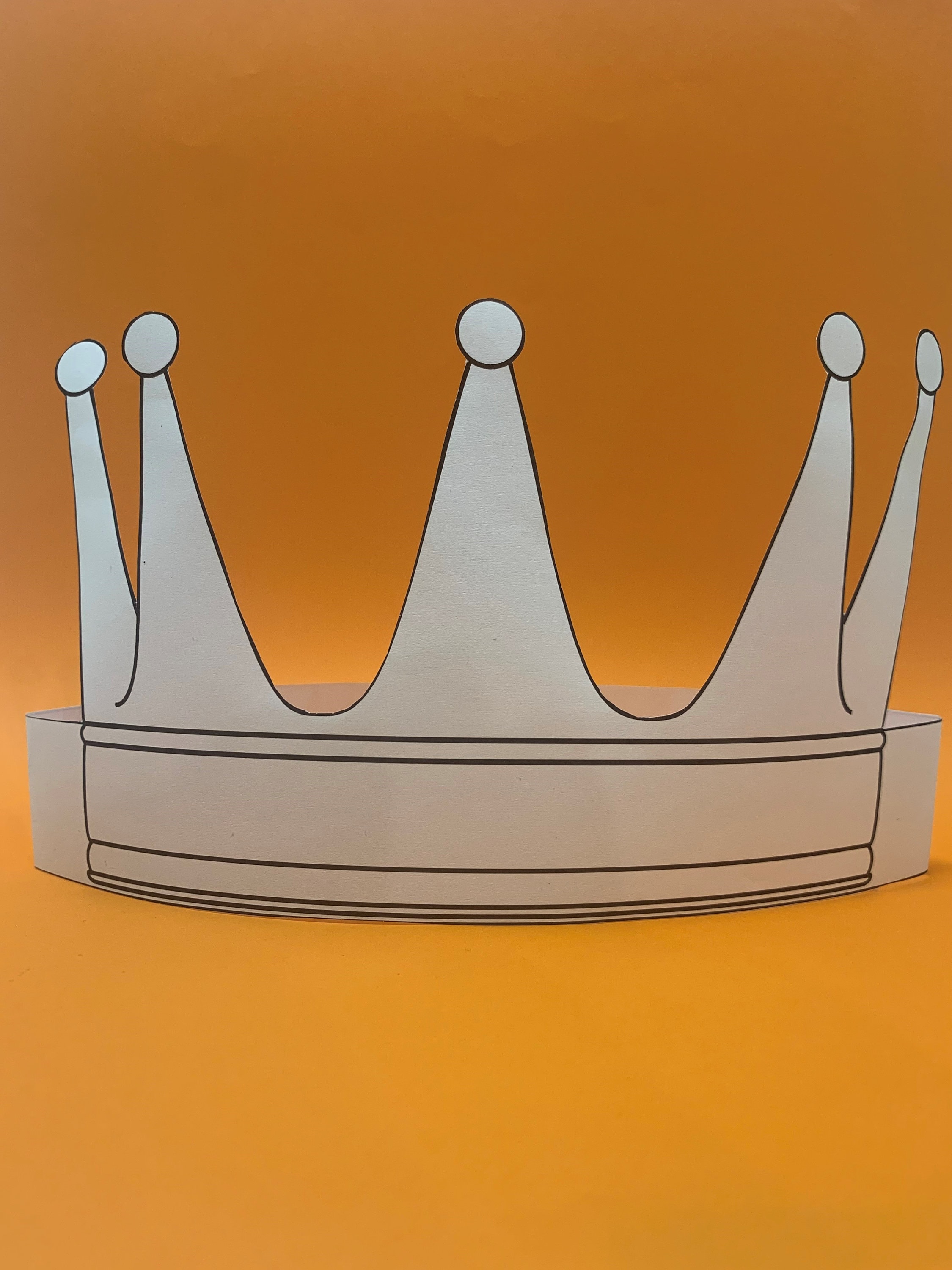 Crown Paper Template - Paper Crown - Headband - Printable - Kids Craft ...