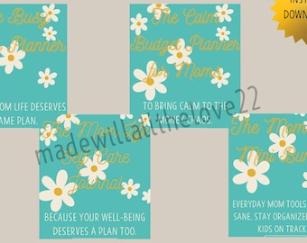 Mom Organization Bundle: Planner, Budget, Self-Care (Printable PDF)