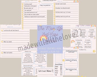 Mom Life Self-Care Journal: Daily & Weekly Prompts (Printable PDF)