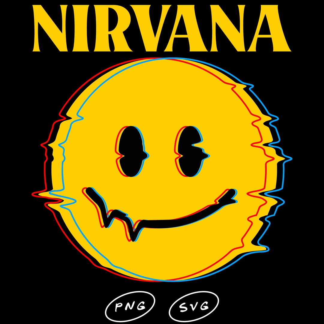 Nirvana Smiley Face PNG File Hot Pink Nirvana Smiley Face - Etsy