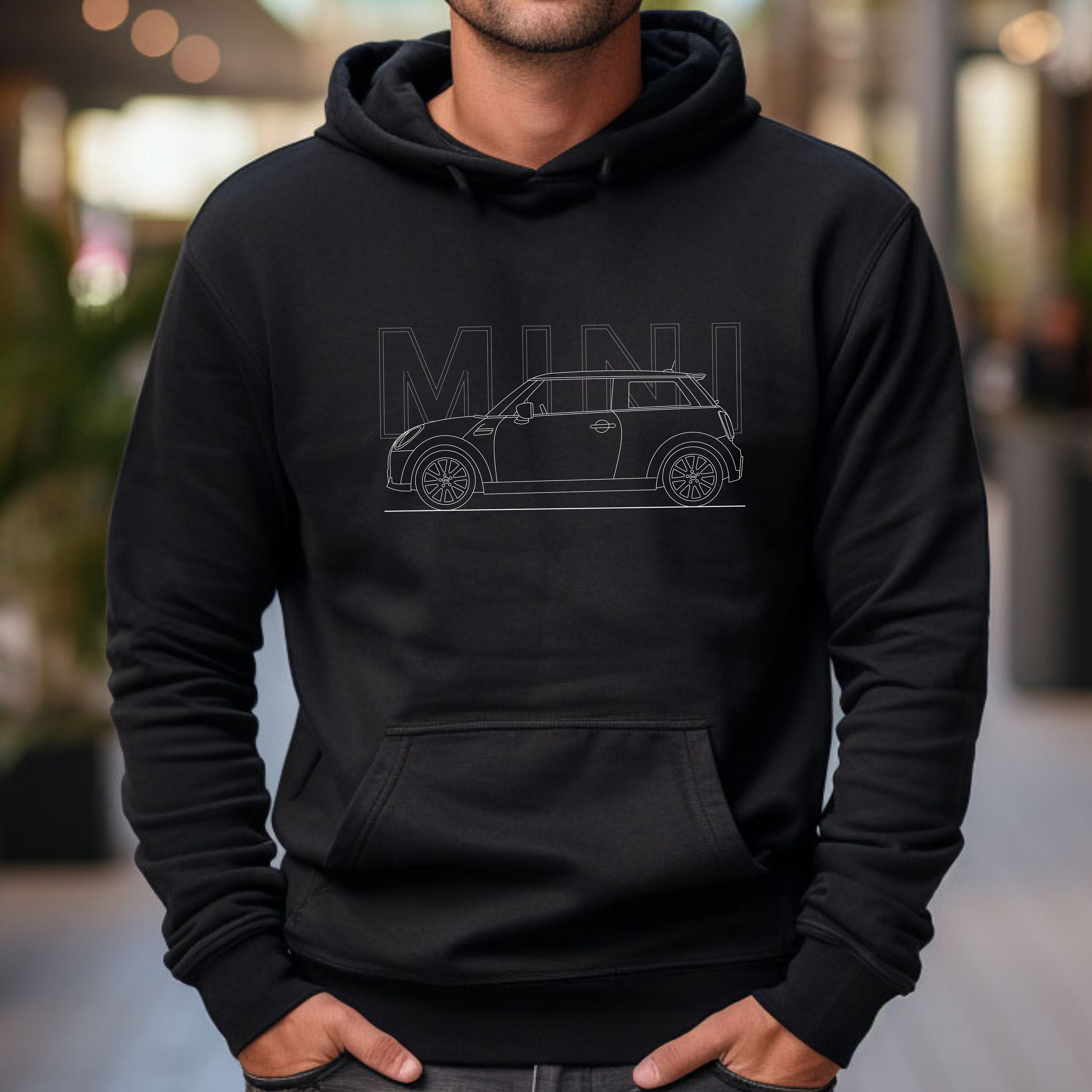 Mini Cooper Hoodie Vintage Mini Shirt Sweatshirt Hoody Pullover Car Sweater  Car Inspired Shirt Mini Car Owner Gift for Him Her 