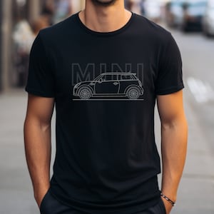 Mini Cooper Tee, Vintage Car, Gift For Car Guys and Girls, Car Lover Shirt