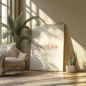 Mahjong Tile Boardgame Game Room Aesthetic Art | Trendy Unique Wall Poster | Digital Download