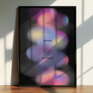 Never a Terrifying Witch Rafayel Quote | Love and Deepspace Inspired Poster Art Print | Digital Download