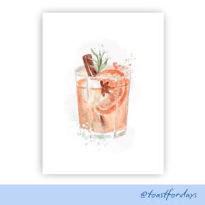 Ouderwetse aquarel keukendecor | Digitale download