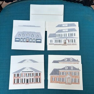 Cartes de correspondance : 8 cartes de correspondance pliées avec enveloppes