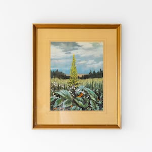 Vintage Swedish Landscape Painting by G. H. Carlsson, Mid-Century Painting, Impressionist Painting, Decorative Art, Framed Original Artwork