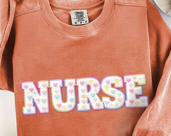 Retro Nurse Valentine Yarn PNG, Faux Yarn Med School Valentine Design, Latch Hook Heart PNG, Coquette Embroidery Style, Doctor PNG