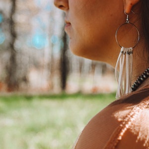 Boho Cowgirl- Fringe Hoops