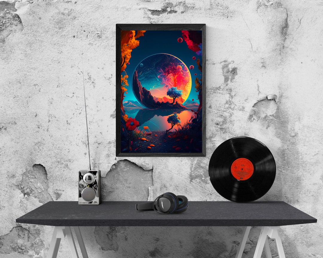 Minimalist Art Cosmic Space Artwork Modern Home Decor - Etsy