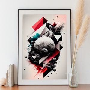 A Pop of Colour, Digital Art Prints for Modern Home Decor: Abstract Wall Art Instant Downloads, Gift Wall art, abstract wall art print