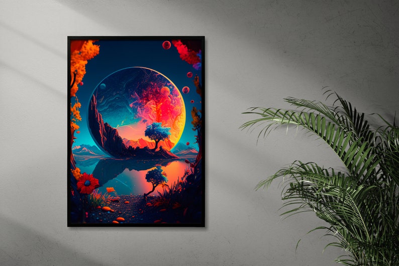Minimalist Art Cosmic Space Artwork Modern Home Decor - Etsy