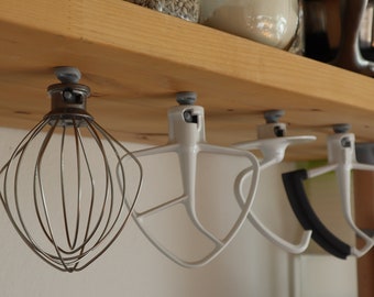 Holder for KitchenAid mixing tool, hook and whisk