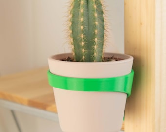 IKEA IVAR side ring plant holder, Sansevieria & Cactaceae | 3D-printed planter holder. Sturdy, modern, and perfectly fitting.