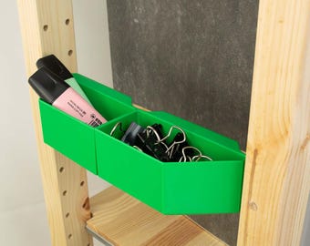IKEA IVAR storage box for complete crossbar one-sided, low without compartments – set for highlighter clips office supplies organization shelf