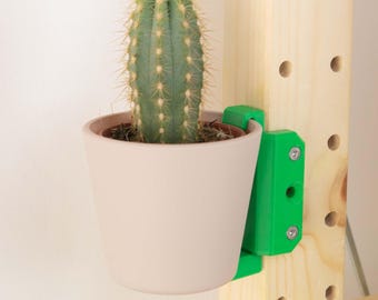 IKEA IVAR side and floating plant holder, Sansevieria & Cactaceae | 3D-printed planter holder for floating installation