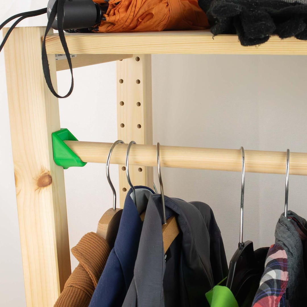 IKEA IVAR Clothes Rail Front | Brackets & Wooden Rail | Practical 
