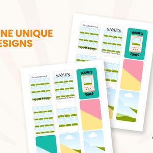 nine unique designs for the Yoto cards