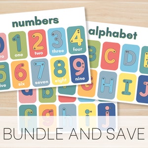 Numbers and Alphabet Mat BUNDLE