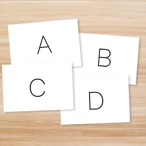 Simple Alphabet Flashcards