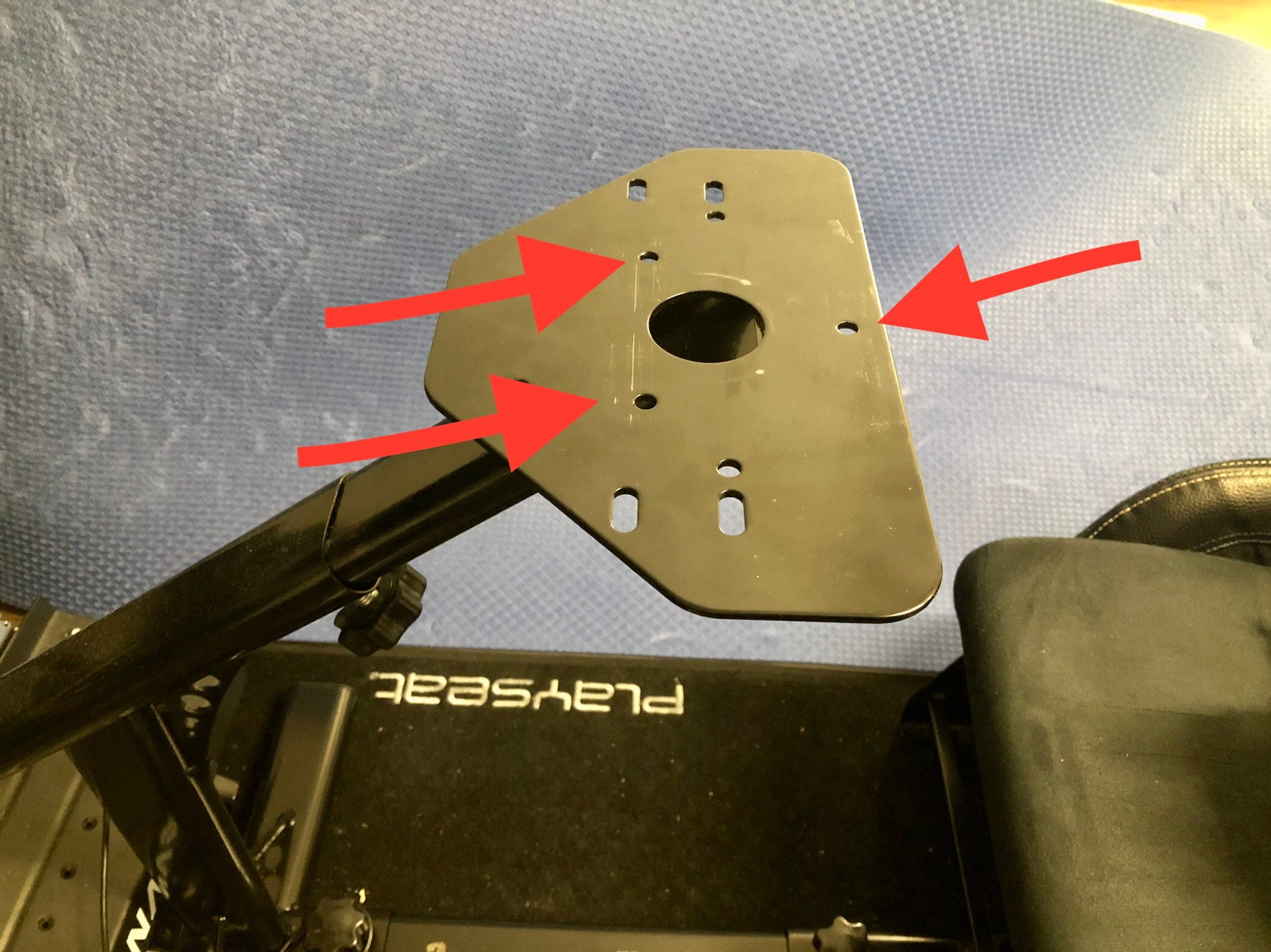 82RACING Adapter für Fanatec GT DDPro / CSL DD an Playseat 