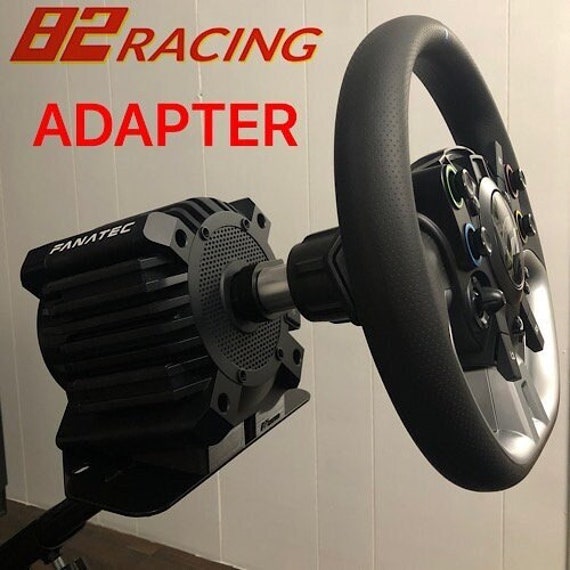 82racing Adapter for Fanatec GT Ddpro / CSL DD to Playseat Evolution,  Raceroom 3033, 3055 or Tracktime TT3055 Sim Racing Rig Racing Seat 