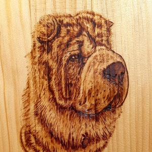 Customized pyrography handmade in pine wood, finished in varnish. The photos are examples.