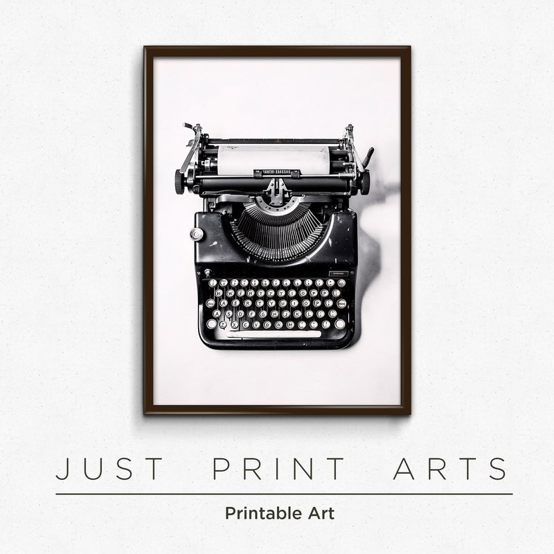 Typewriter Print - Etsy