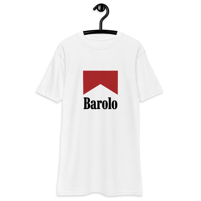 Western Wine T-Shirt, Barolo Wine Shirt, Marlbro Shirt, Vintage Style Shirt, Trendy Wine, Wine Gift