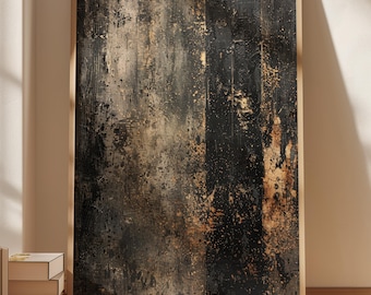 Wabi Sabi Art Print: Earth Tone Abstract, Japandi Decor
