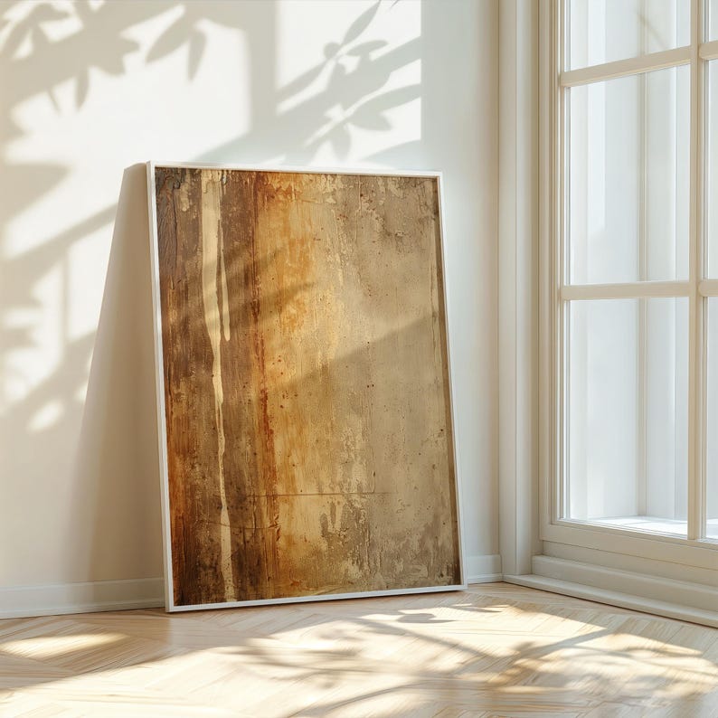 Wabi Sabi Earth Tone Wall Art: Japandi Abstract Minimalist Wall Decor ...