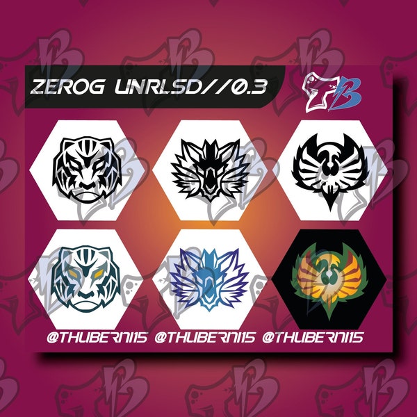 Beyblade ZeroG Unfreigegebener Stickerbogen//Beyblade Metal ZeroG Custom Stickers KLEINE Version