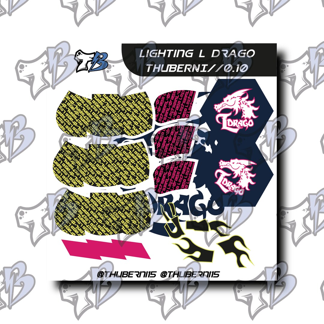 Beyblade Lighting L Drago Sticker Sheet//beyblade Metal Custom Stickers