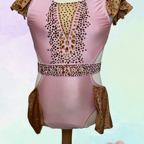 Pink and Bronze Jazz/Tap/Song and Dance Costume