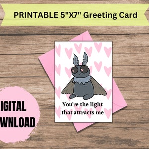 Mothman Greeting Card - Valentine&#39;s Day