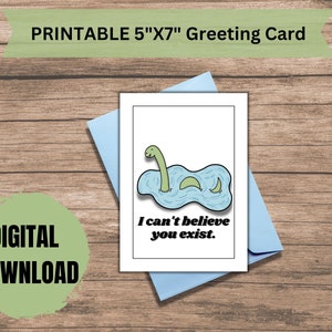 Lochness Monster Greeting Card - Love