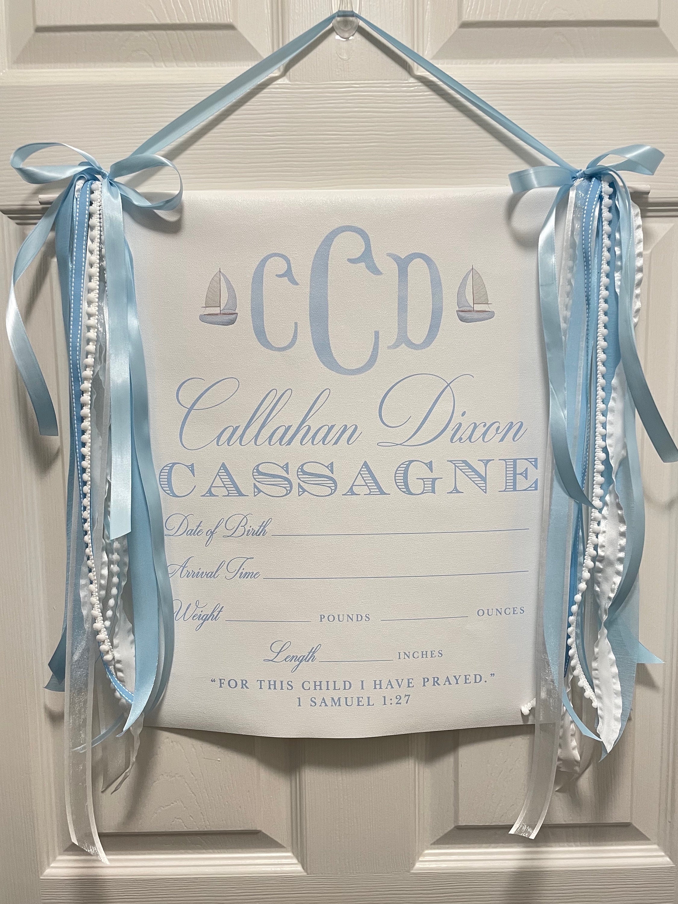 BUNDLE Hospital Door Hanger Hospital Sign Boy Etsy