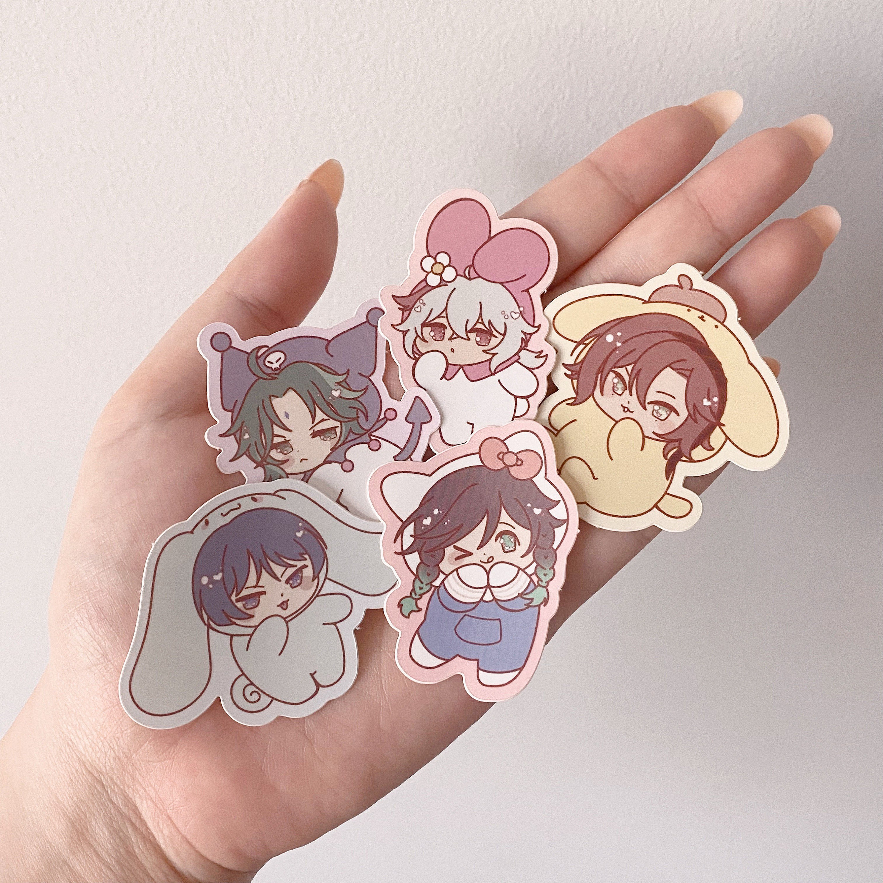 Genshin Impact Anemo Boys X Sanrio Stickers - Etsy Canada
