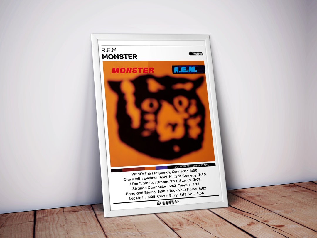 R.E.M Poster Monster Poster 4 Colors Album Poster Prints Etsy