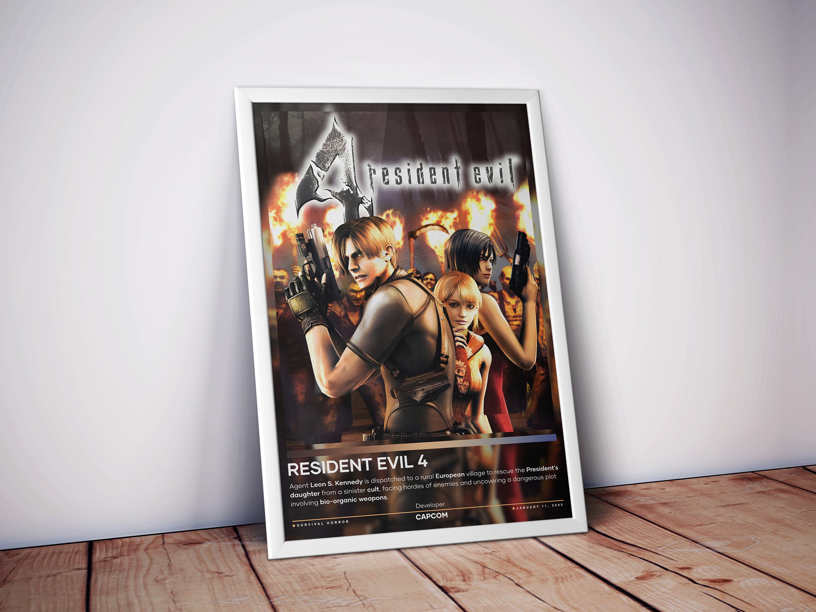 Resident Evil 4 Remake, Re4, Resident Evil 4 Poster for Sale by palmwillow